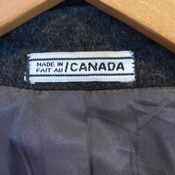 Wool Cashmere Men’s Charcoal Gray Blazer European Style Vintage Old Money - Picture 6 of 14